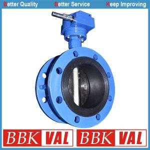 Double Flange Concentric Butterfly Valve with Vulcanized Seat